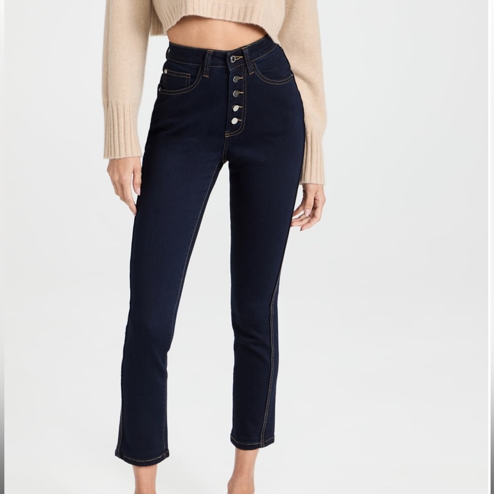 NWT WeWoreWhat The Danielle Jeans in Dani Blue Black 26
